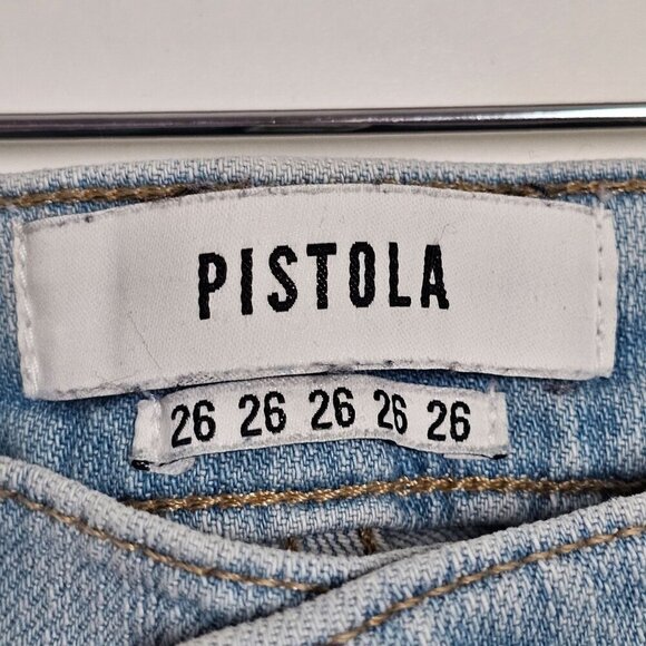 Pistola Audrey Mid Rise Skinny Jeans Distress Ripped Fray Hem Denim Women's 26‎ - Picture 6 of 12